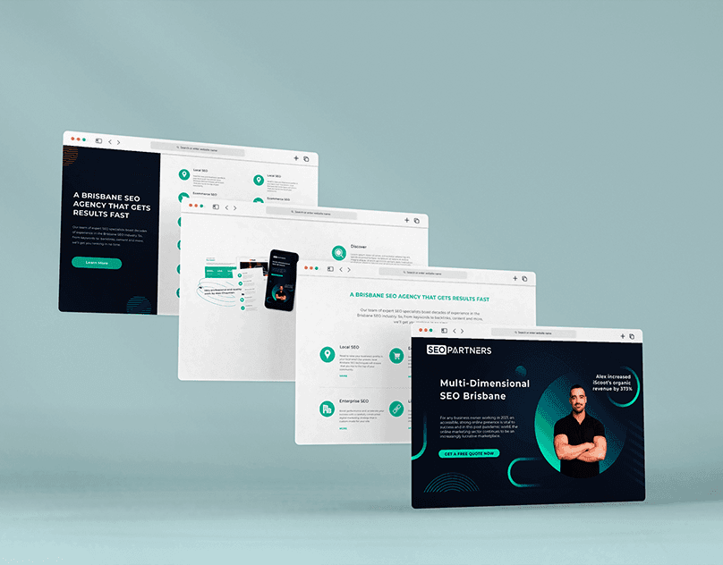 Web UI Design — SEO Agency Site project artwork