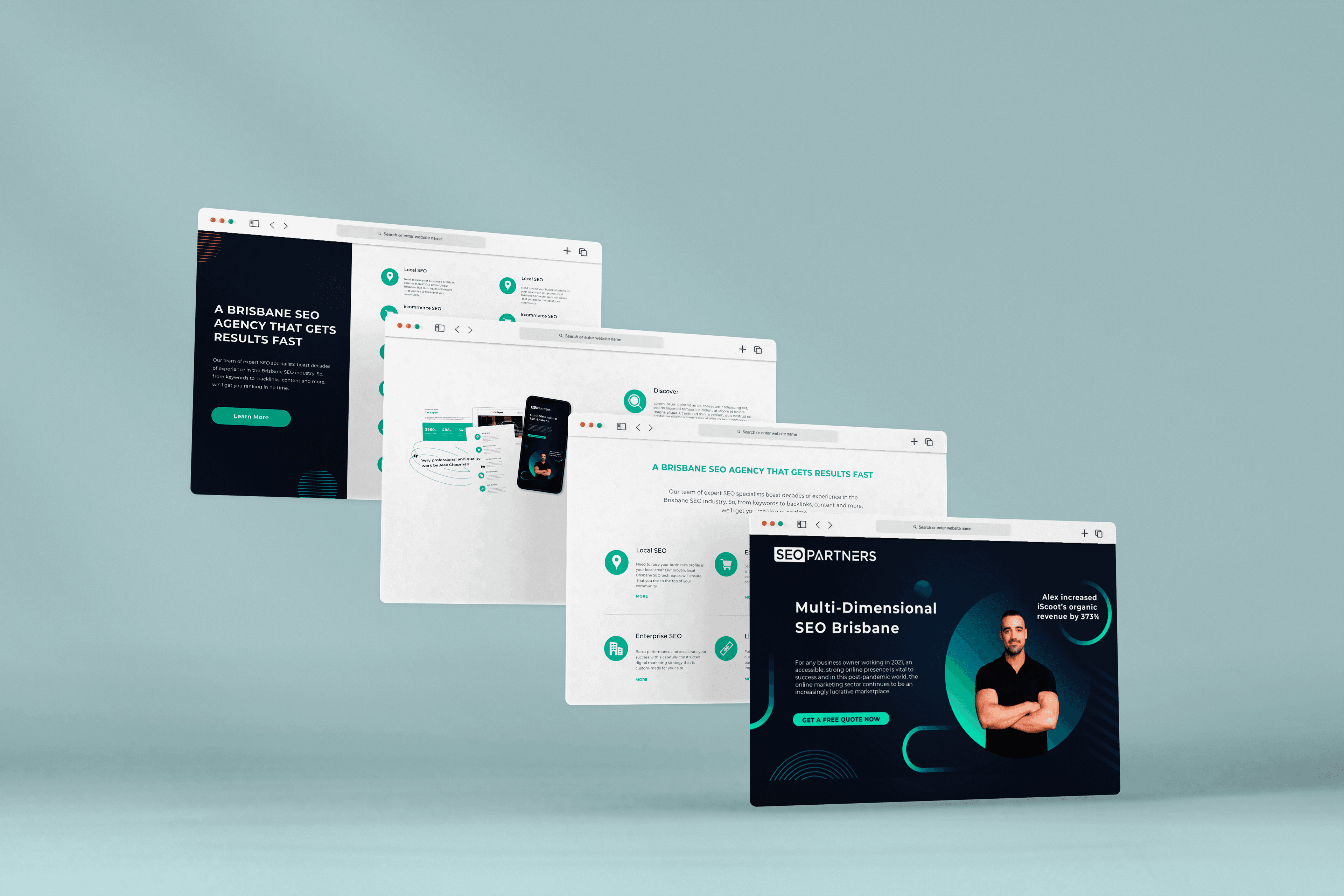 SEO agency site — interior page